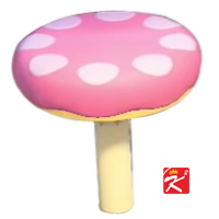 動森超級瑪利歐家具-蘑菇地形S