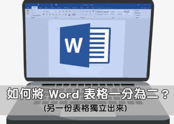 Word表格拆開