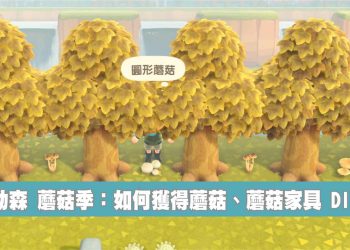 動森 蘑菇季 蘑菇家具DIY方程式懶人包