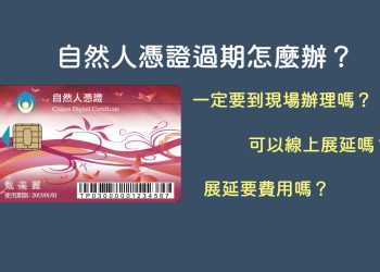 自然人憑證過期展延