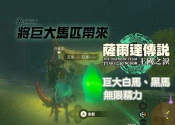 王國之淚 黑色巨大馬、白色巨大馬捕捉攻略