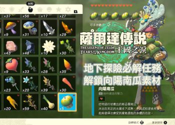 薩爾達傳說王國之淚：瘴氣剋星-向陽南瓜解鎖攻略