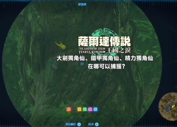 王國之淚 大劍獨角仙、鎧甲獨角仙、精力獨角仙捕獲位置