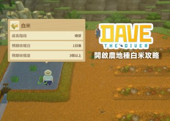 潛水員戴夫開啟農地種植白米攻略
